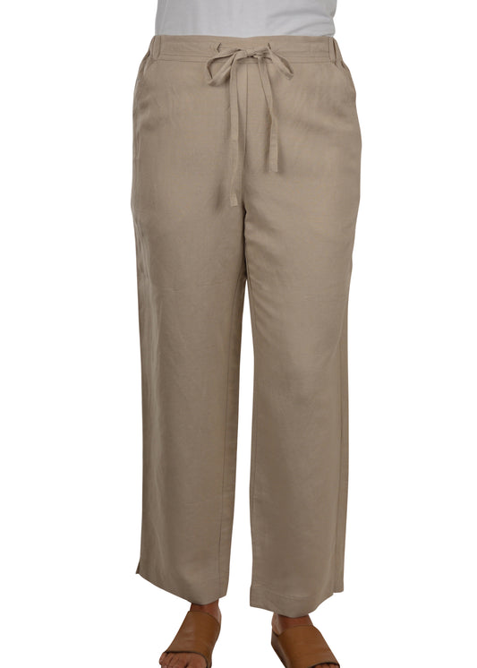 THOMAS COOK WOMENS SHAY DRAW CORD PANTS TAUPE