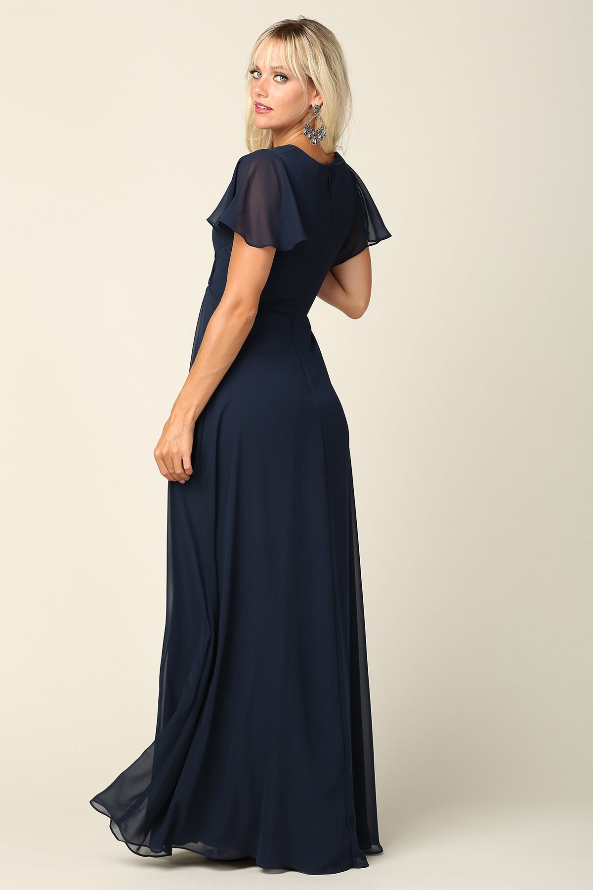 WENDY-ANN DRESS T3143 NAVY