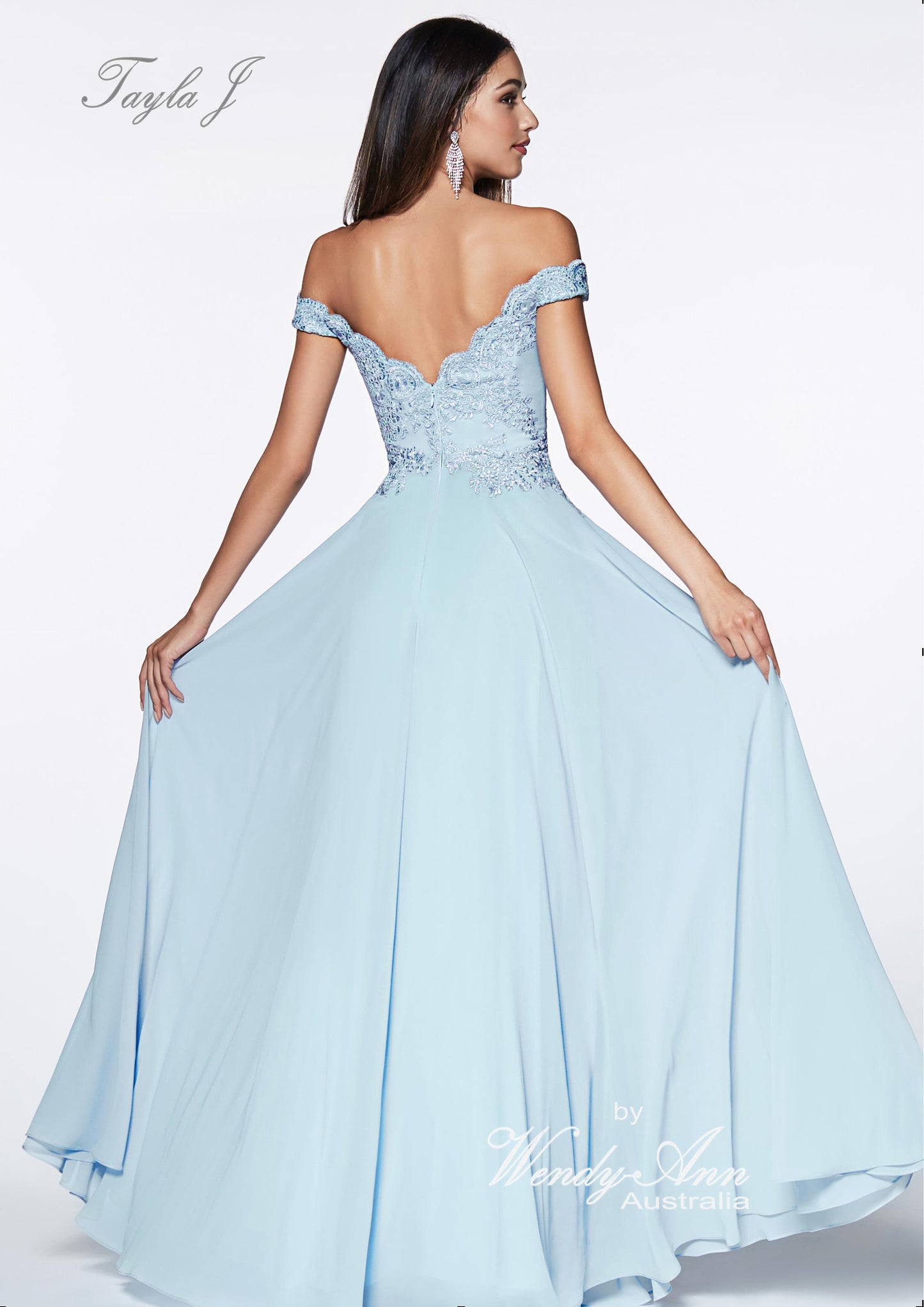 WENDY-ANN T8527 DRESS PARIS BLUE