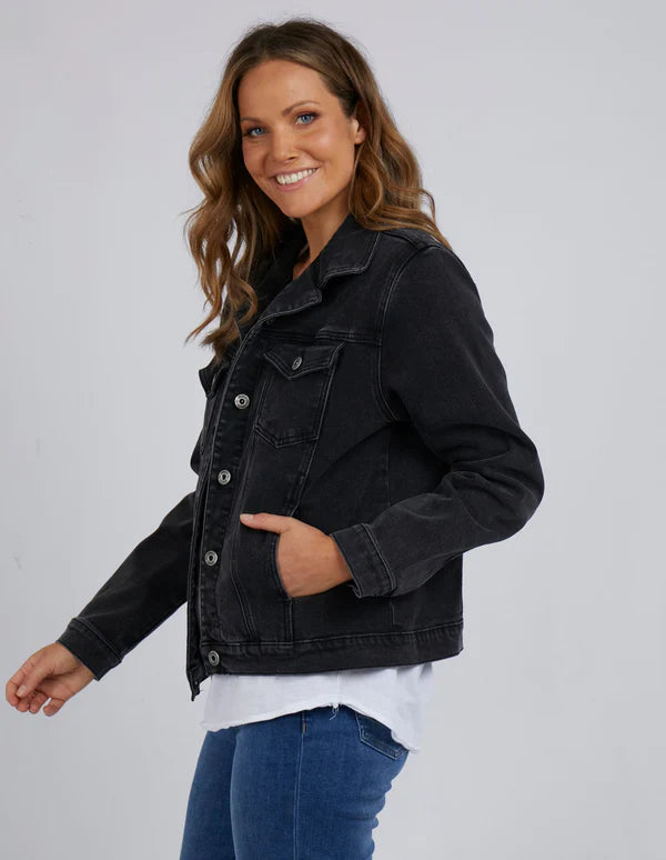MUSINSA | LOFI Oversized Denim Jacket (Washed Black)