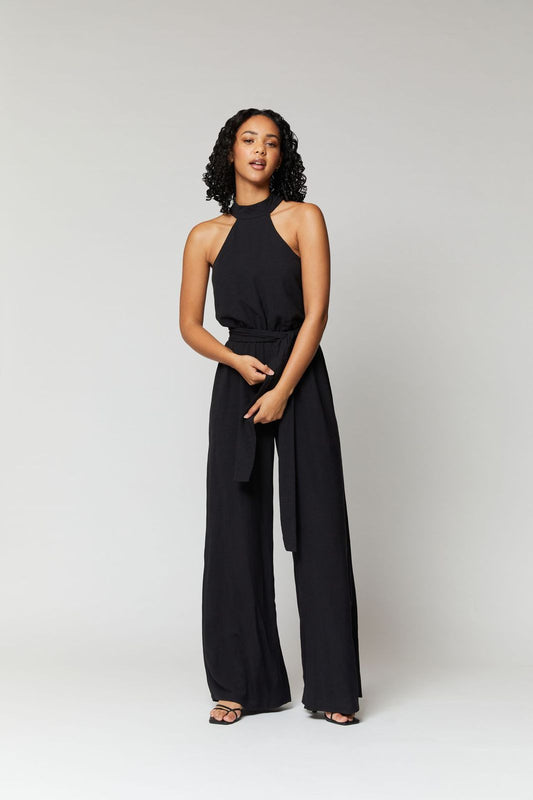 MVN THE LABEL TEMECULA JUMPSUIT BLACK