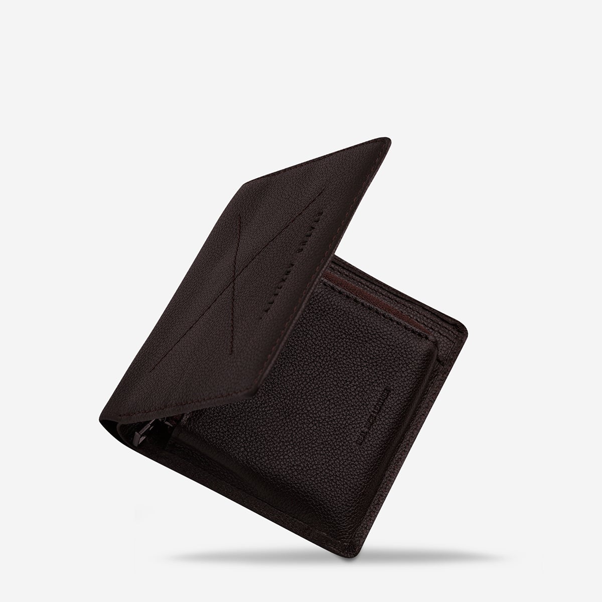 STATUS ANXIETY CLIFFORD MENS WALLET CHOCOLATE