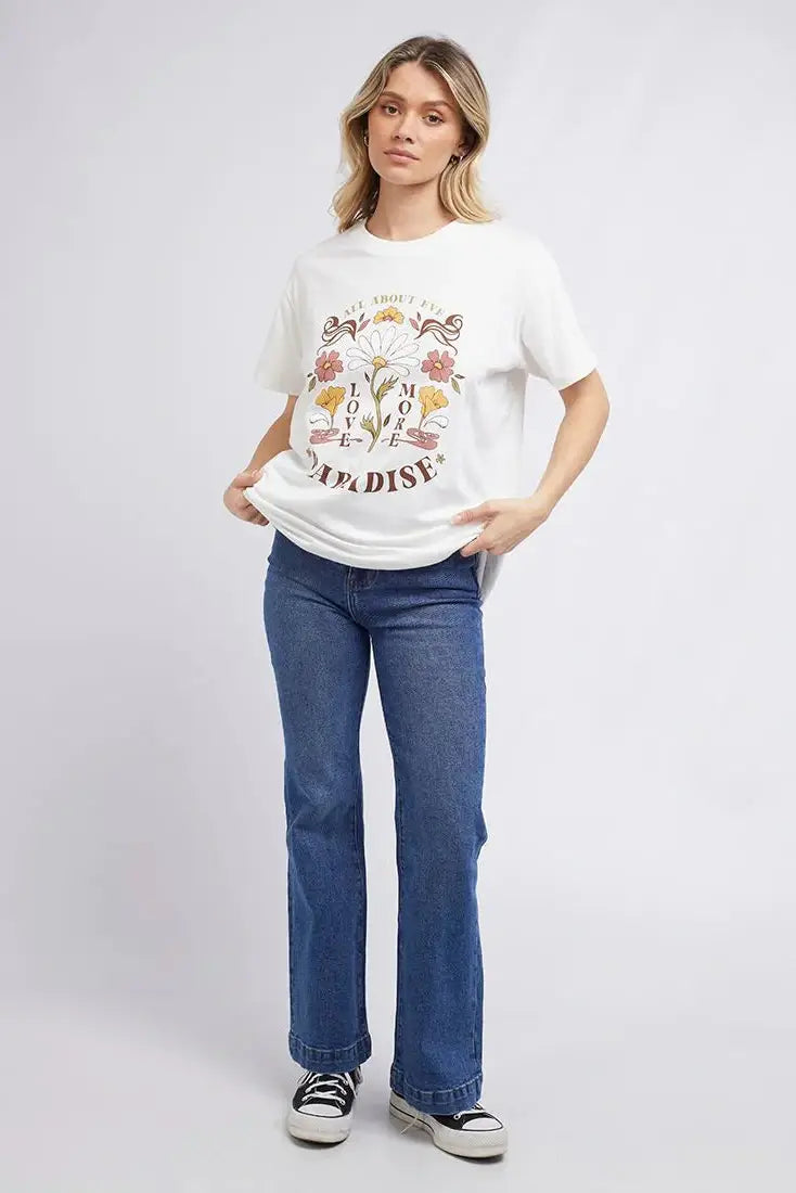 ALL ABOUT EVE DAISY TEE WHITE