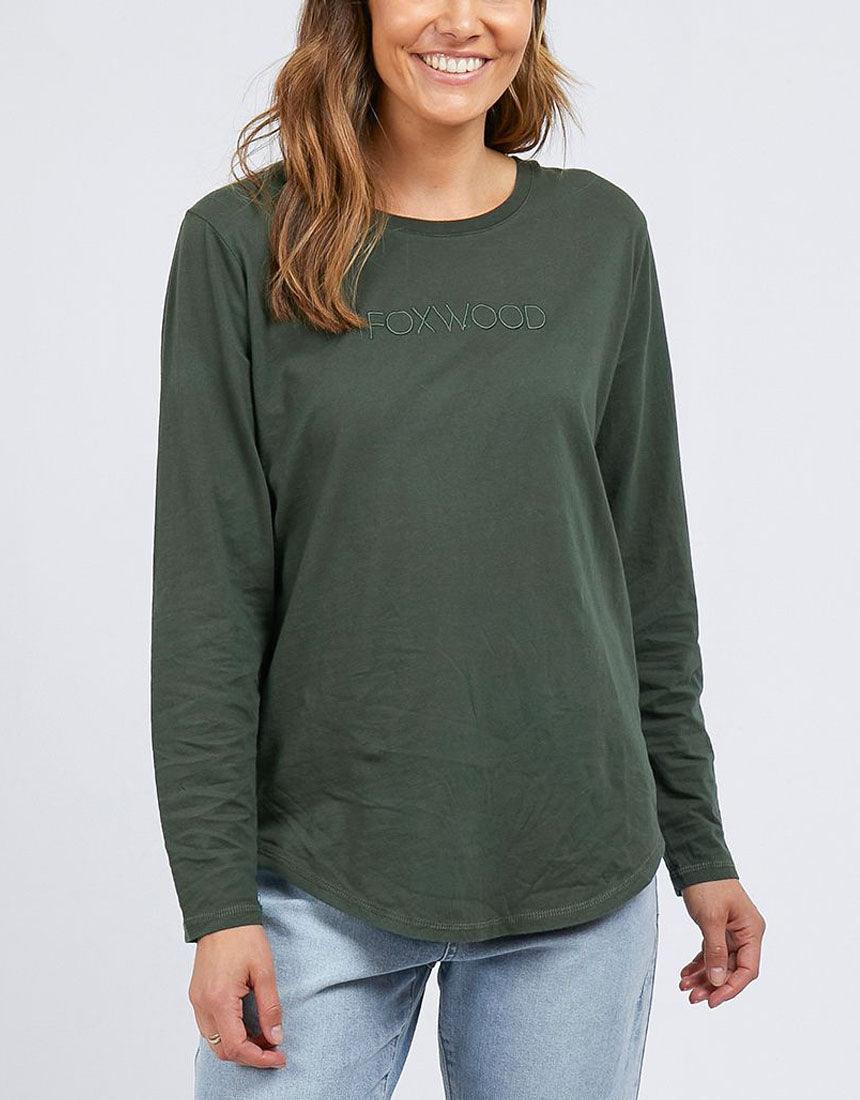 FOXWOOD LONG SLEEVE TEE KHAKI