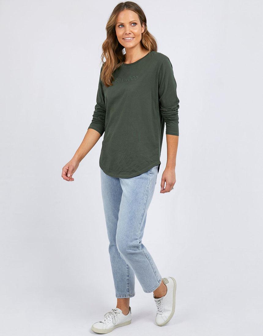 FOXWOOD LONG SLEEVE TEE KHAKI