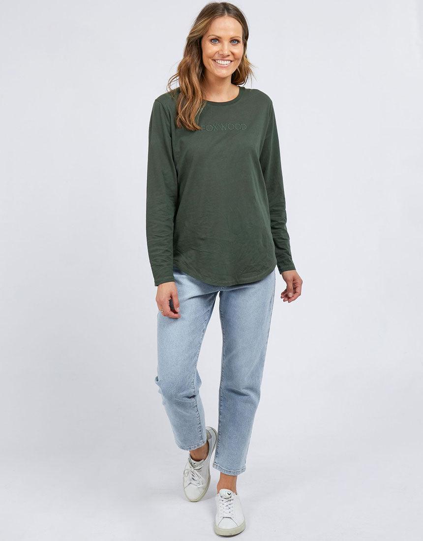 FOXWOOD LONG SLEEVE TEE KHAKI